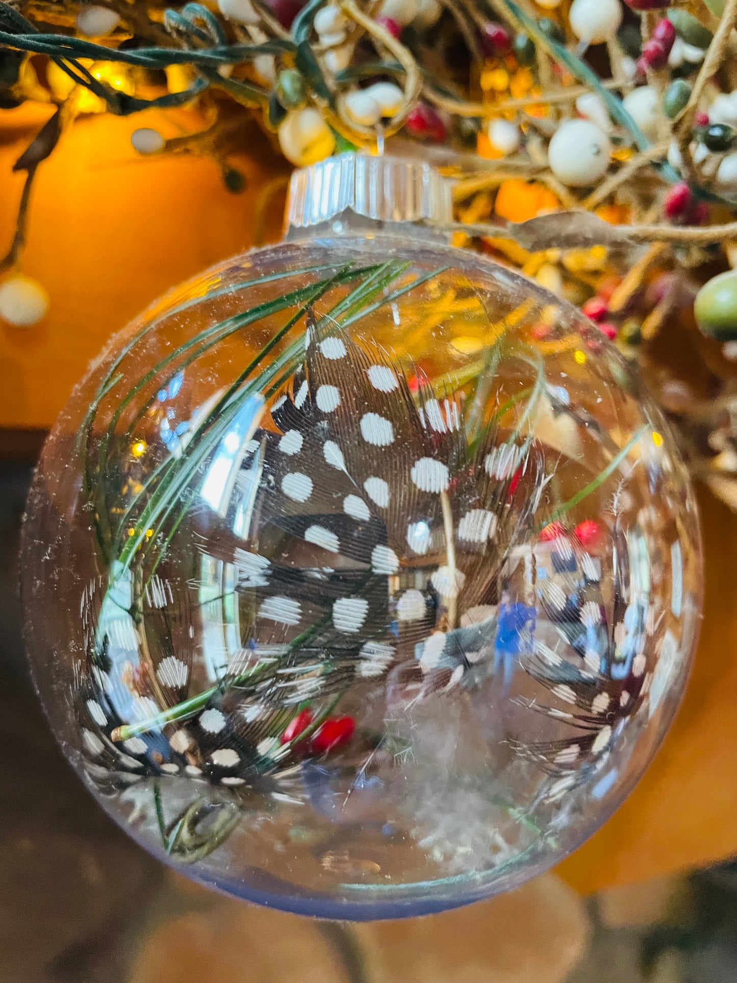 Wildcrafted Guinea Feather Ornament