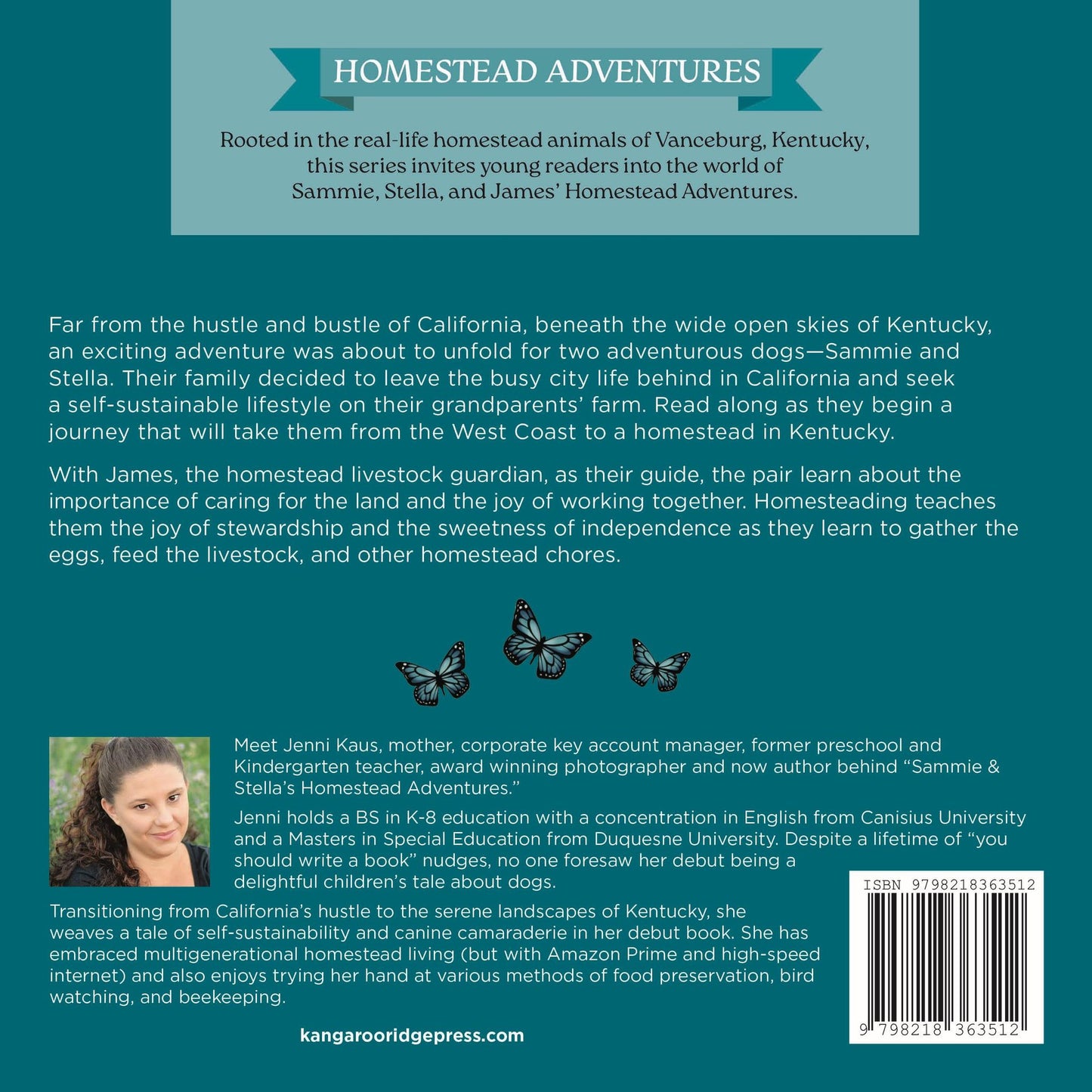 Sammie and Stella's Homestead Adventure- Signed Author Copy