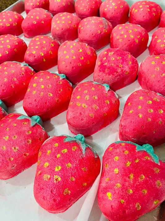 Wholesale lot of 10 Sweet Strawberry BathBomb