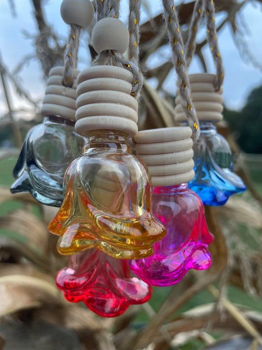 Wholesale Car diffuser Air Freshener - colored rose shaped